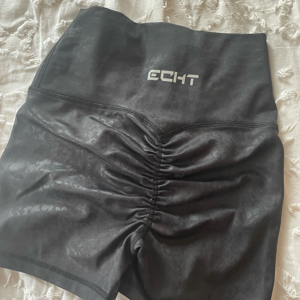 Black Echt biker shorts